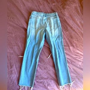 BDG High Waisted slim straight ripped jeans